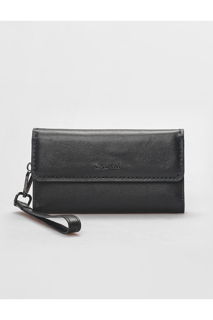 Cabani Shoes Sac à main en cuir véritable noir pour femme - Multicolore