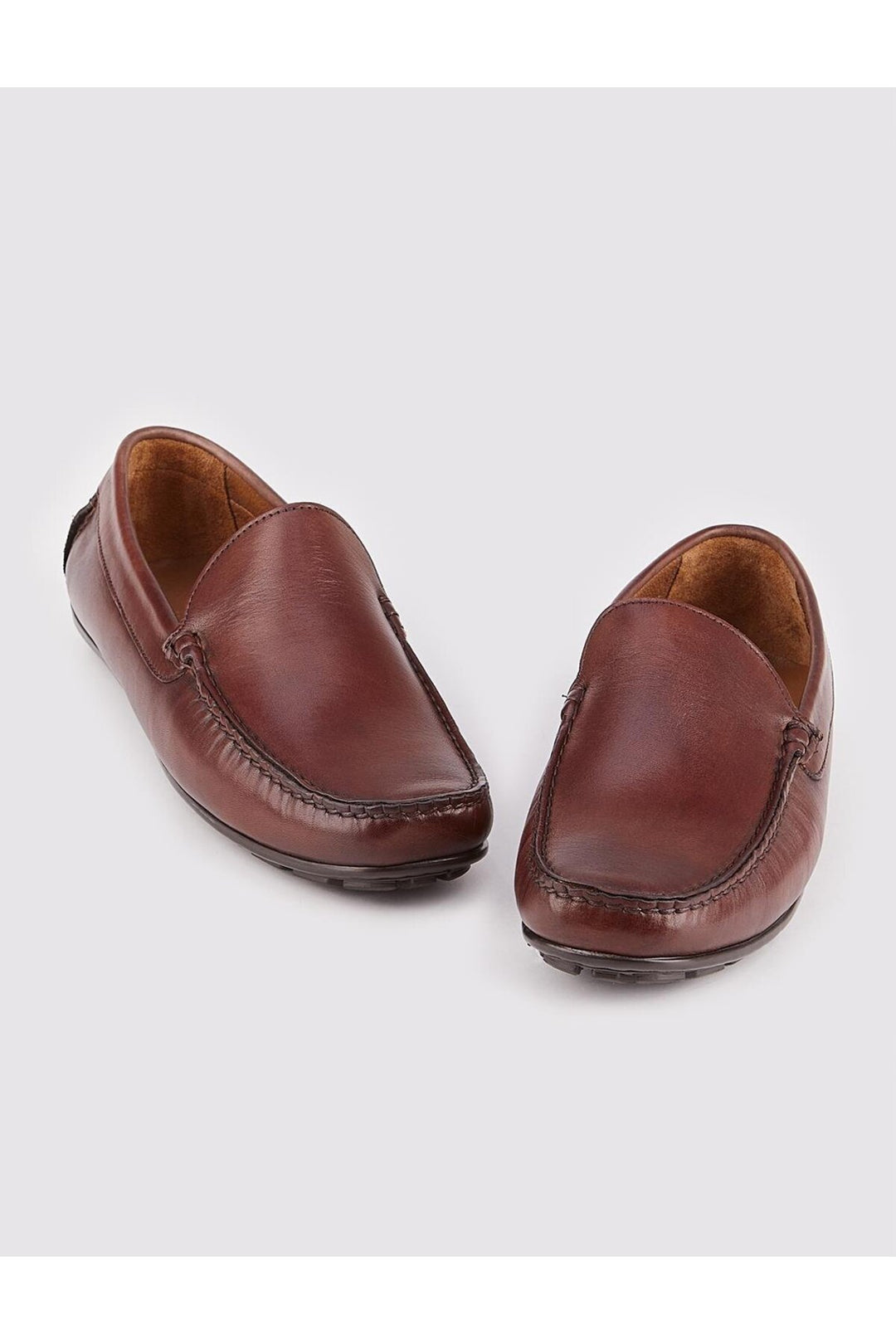 Cabani Shoes Chaussures Loafer pour hommes en cuir véritable marron - Marron