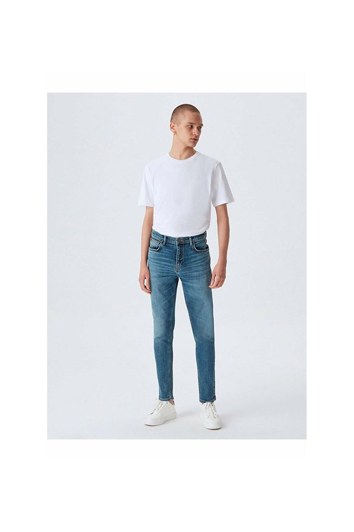LTB Jean Pantalon Taille Moyenne Smarty Jambe Étroite - Bleu