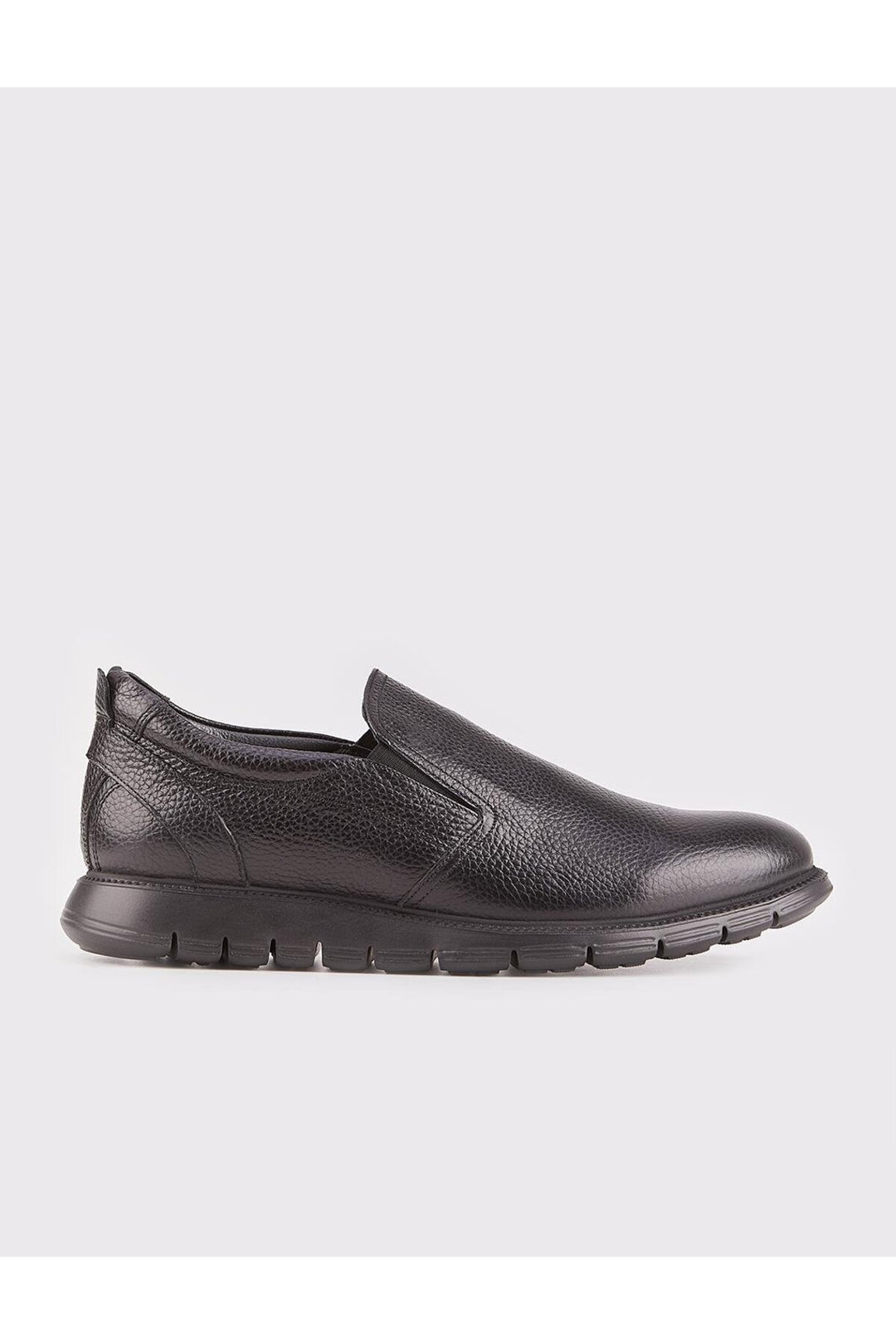 Cabani Shoes Chaussures de ville pour hommes en cuir véritable, noires, avec doublure en tissu. - Noir
