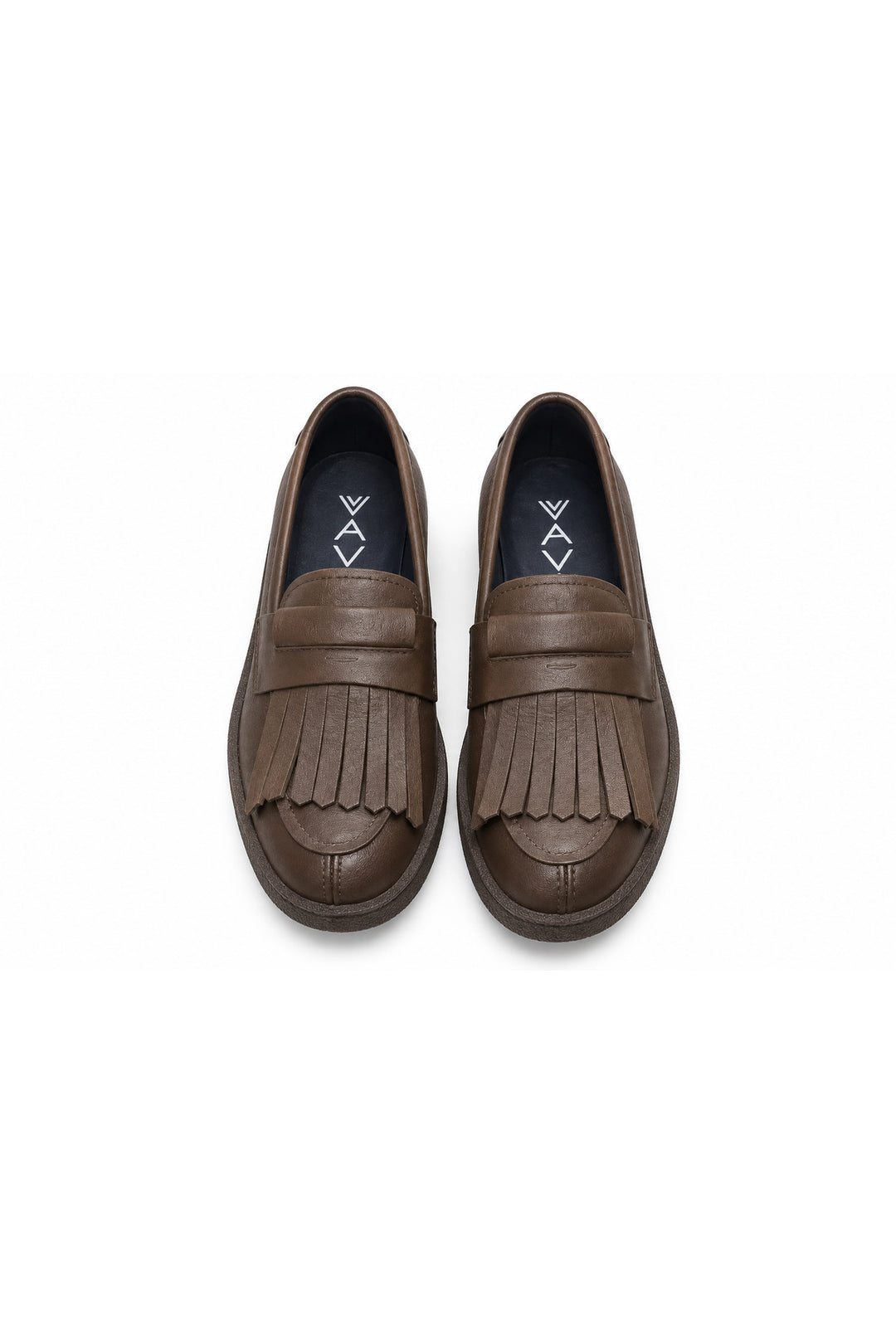 Wavelys GABRI Chaussures pour femmes élégantes en cuir véritable, confortables, flexibles et à semelle douce. - Marron