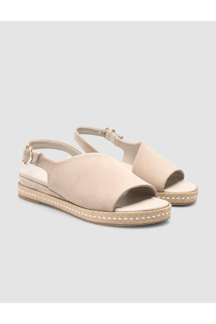 Cabani Shoes %100 Cuir véritable Sandale en suède pour femme - Pierre
