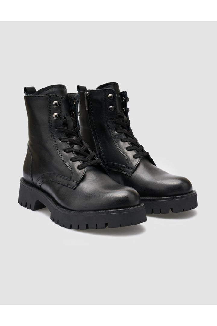 Cabani Shoes %100 Cuir véritable Bottes noires pour femmes - Multicolore