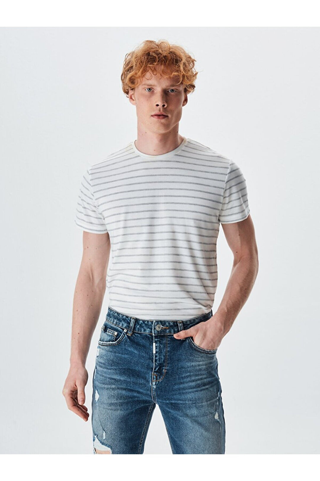 LTB Pantalon Eddard X déchiré coupe carotte