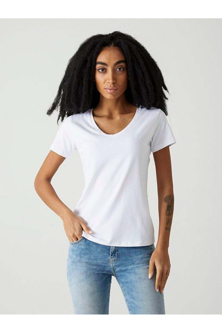 LTB T-shirt à manches courtes pour femme Ripado à col en V 12258016560033