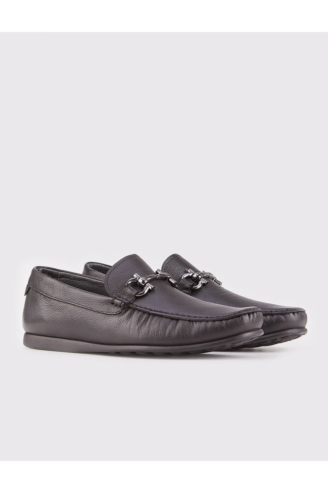 Cabani Shoes Mocassin homme en cuir véritable noir - Noir