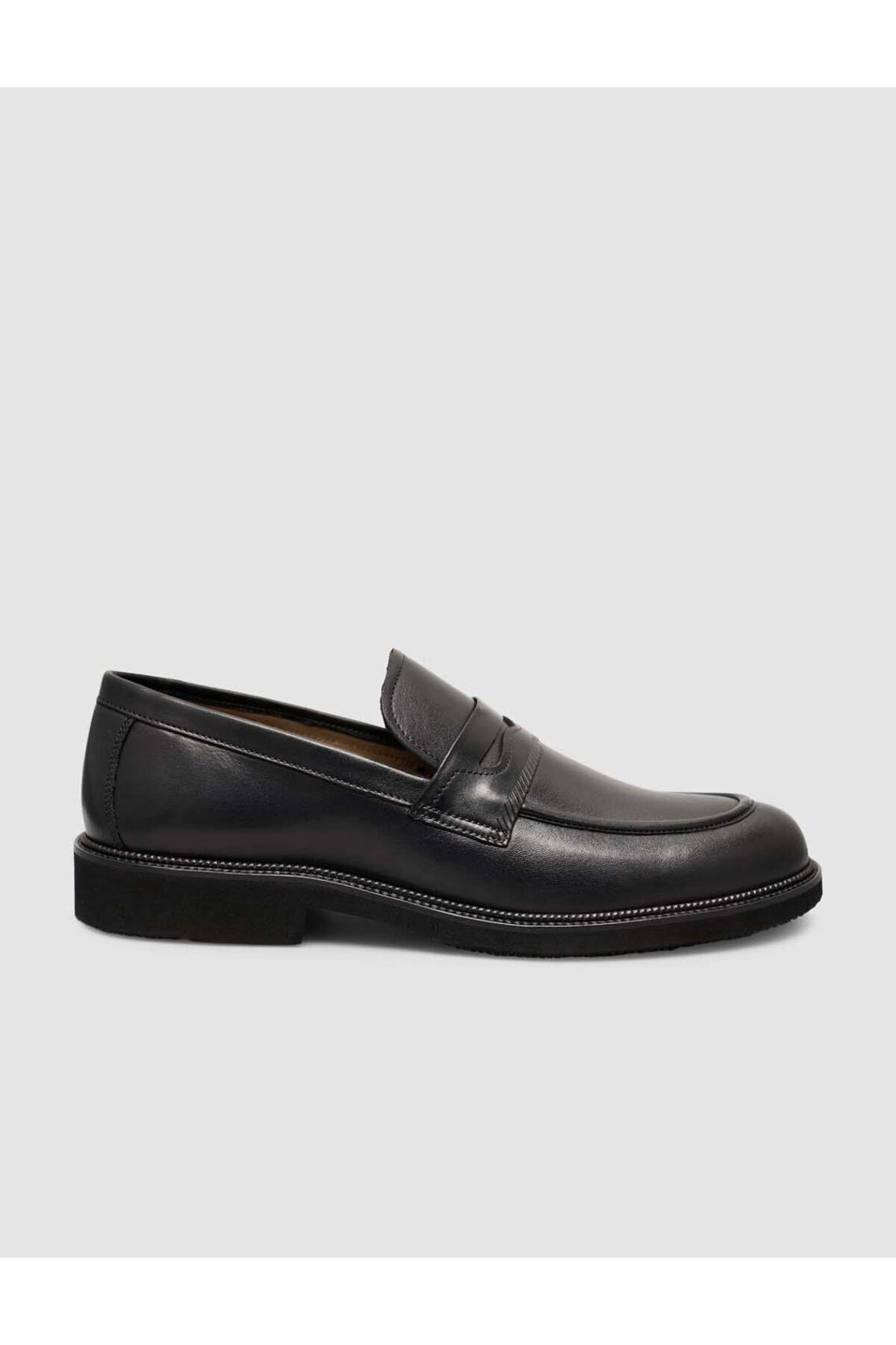 Cabani Shoes %100 Cuir véritable Chaussures Loafers classiques pour hommes noires - Noir