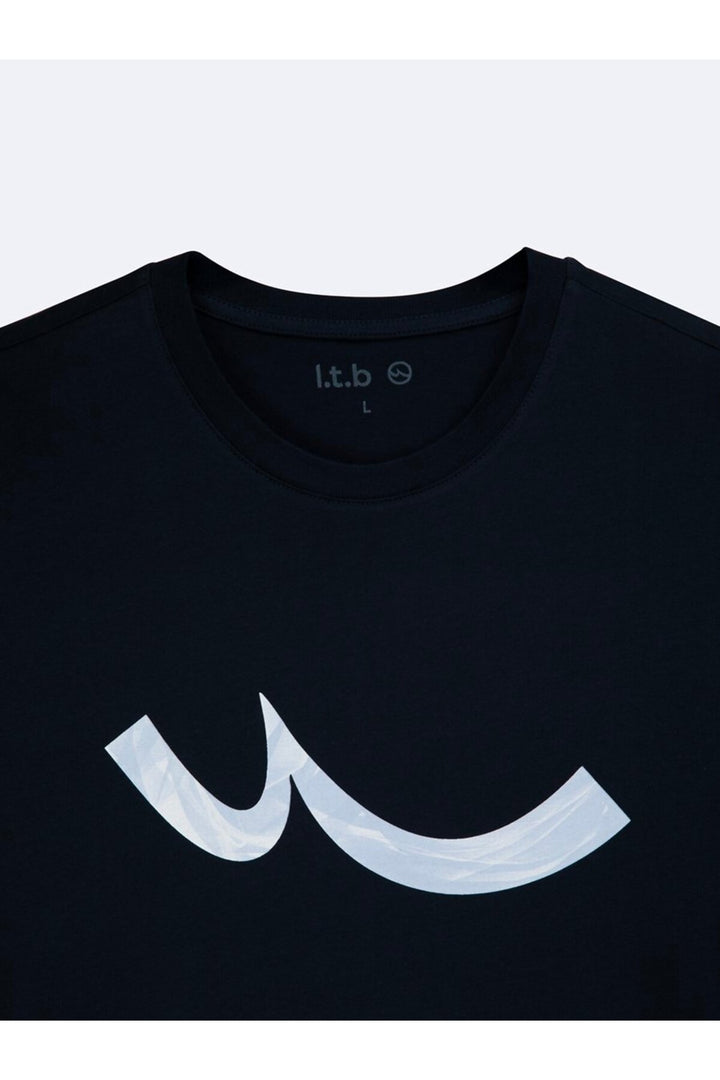 LTB T-shirt bleu marine avec logo imprimé - Bleu marine