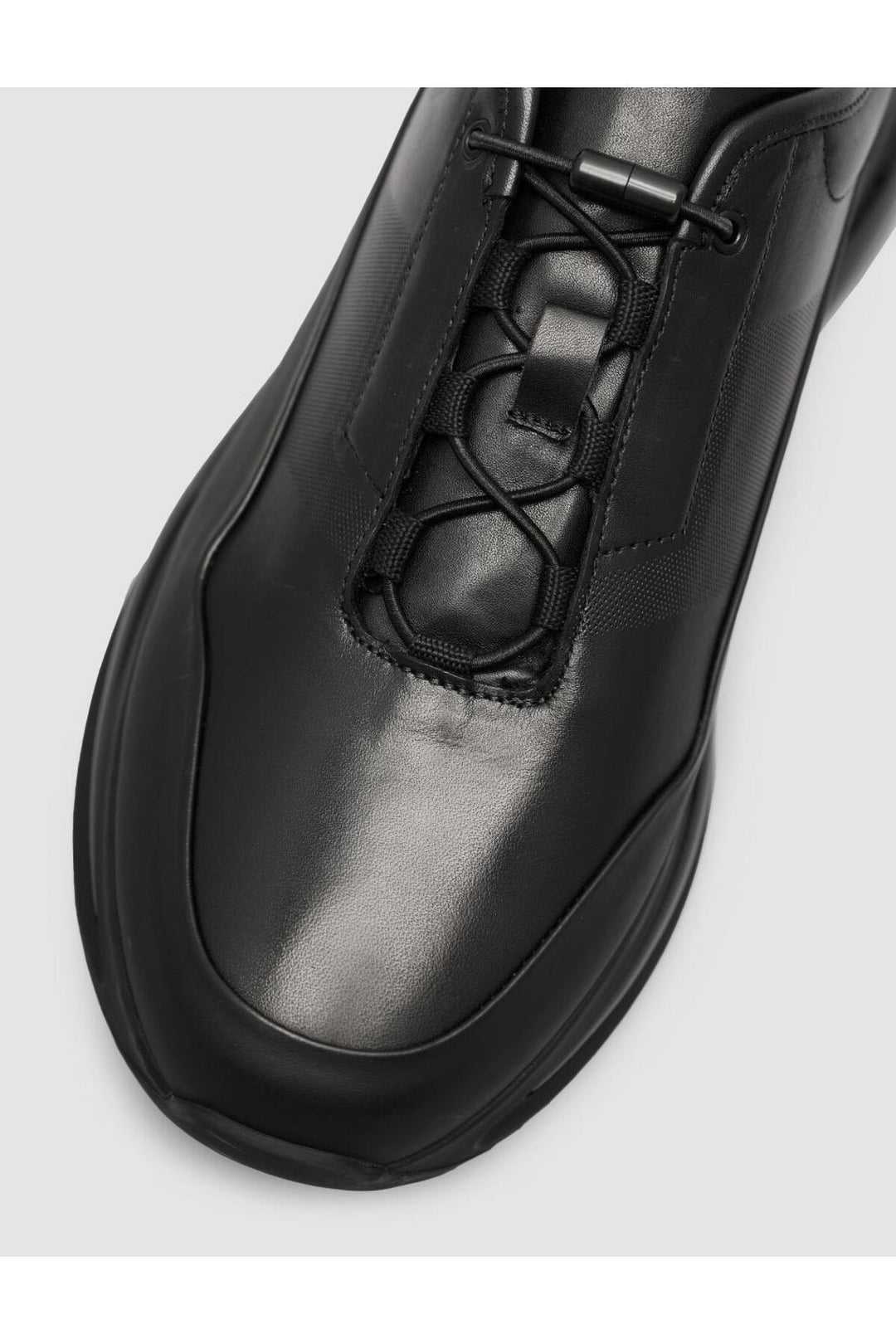 Cabani Shoes %100 Cuir véritable Noir Chaussures de sport pour hommes à lacets - Noir