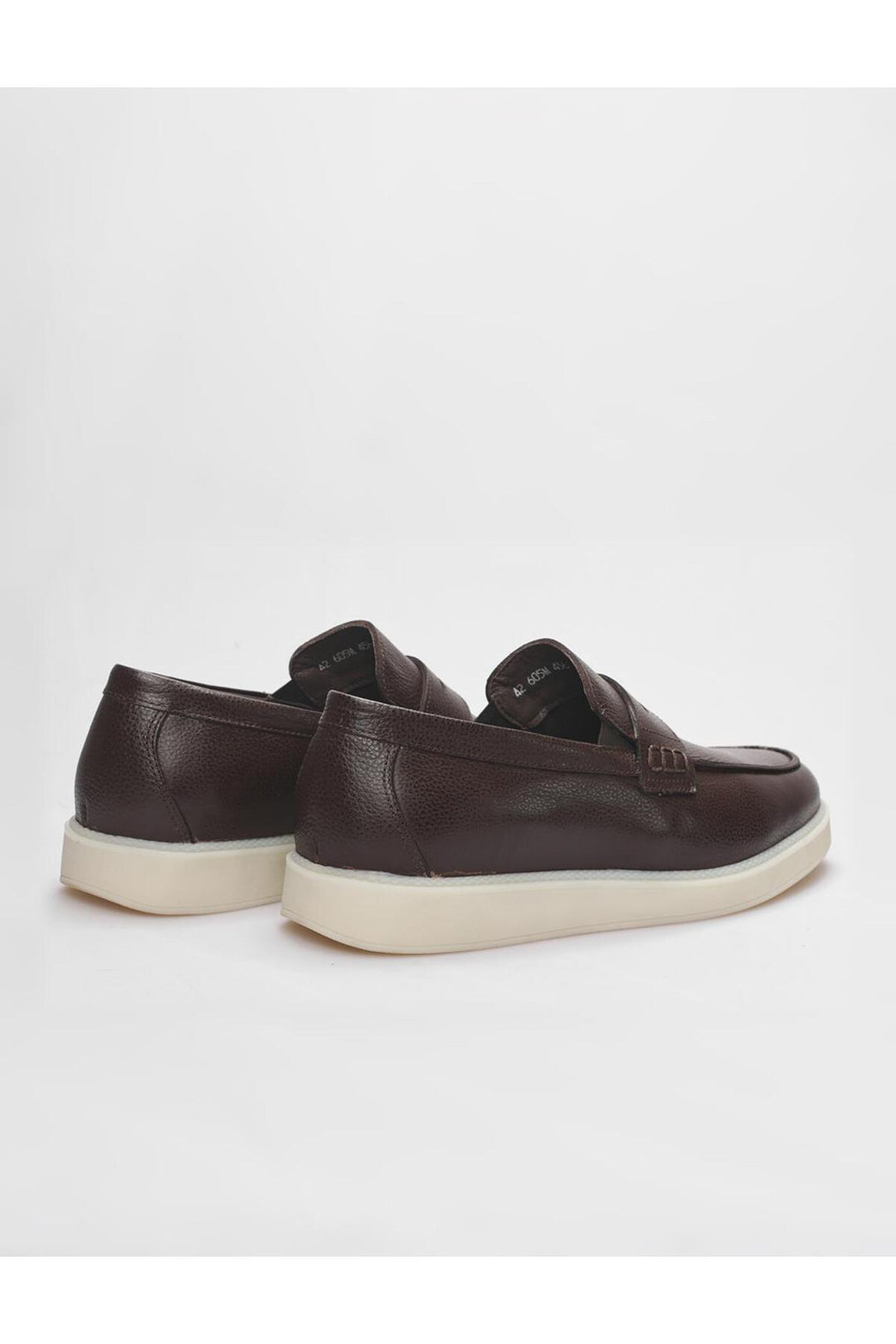 Cabani Shoes Chaussures de sport pour hommes en cuir véritable marron - Marron