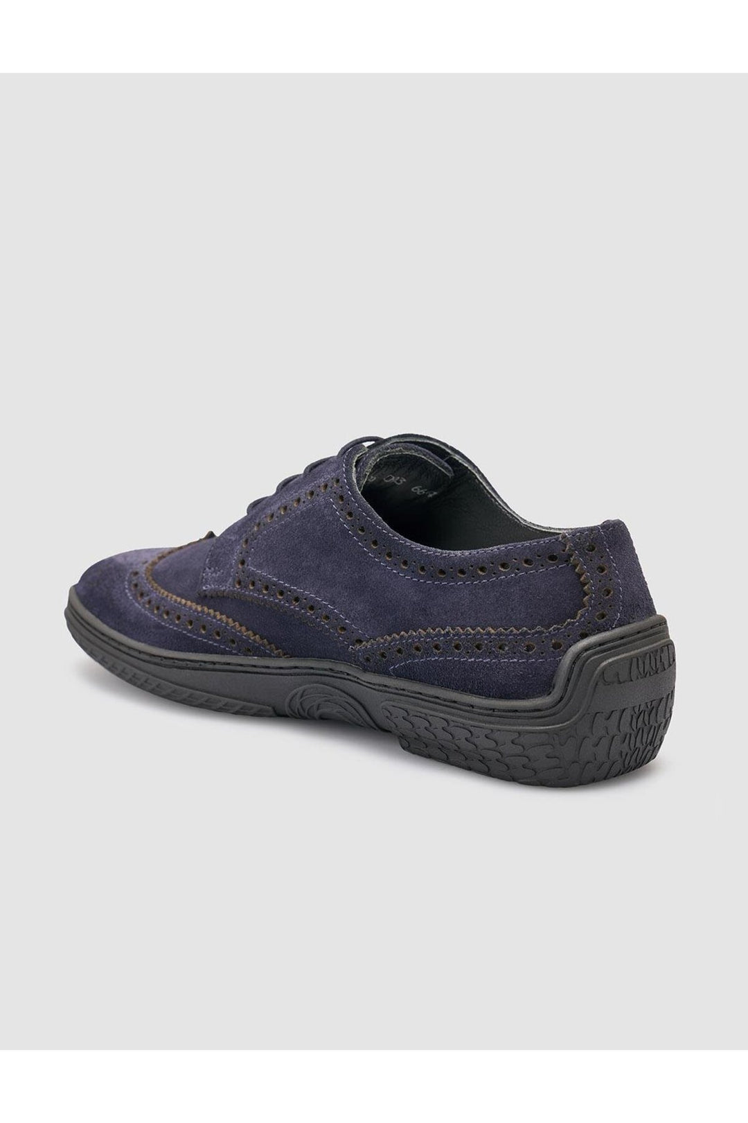 Cabani Shoes %100 Cuir Véritable Bleu marine Suédé Chaussures de Ville pour Homme - Bleu marine