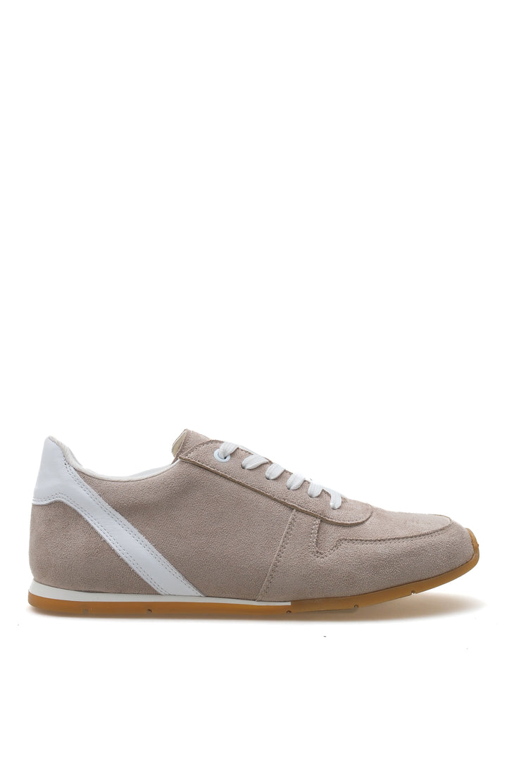 Wavelys ALESSIA Baskets en suède beige pour femmes chaussures de ville - Beige