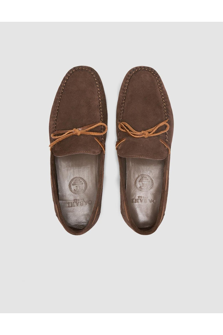 Cabani Shoes Lenamo %100 Cuir Véritable Chaussures de Bateau pour Hommes en Suède Marron Quotidien - Marron