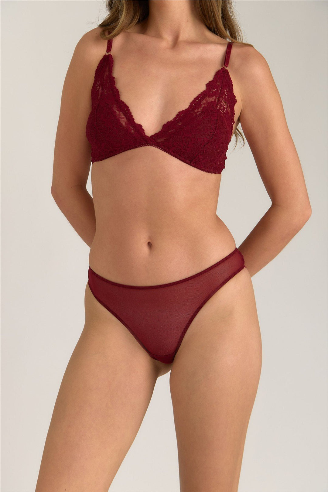Lovely Things Petite culotte en dentelle DOROTHY - Bordeaux
