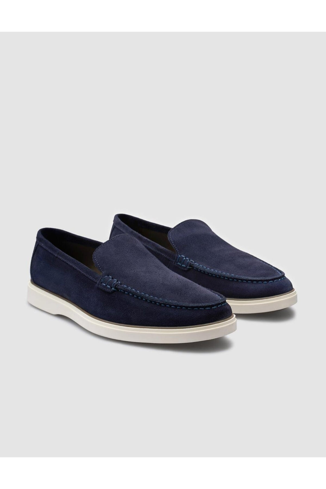Cabani Shoes %100 Cuir Véritable Mocassins Suédés Pour Hommes Bleu Marine - Bleu marine