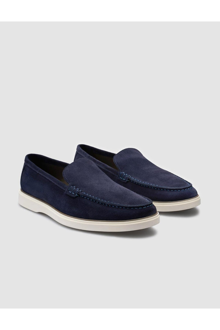 Cabani Shoes %100 Cuir Véritable Mocassins Suédés Pour Hommes Bleu Marine - Bleu marine