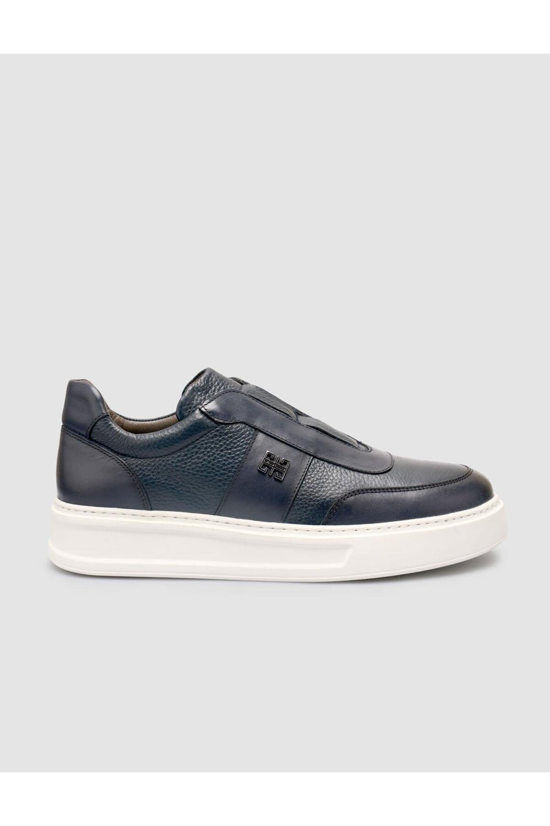 Cabani Shoes %100 Cuir véritable Bleu marine Chaussures de sport pour hommes - Bleu marine