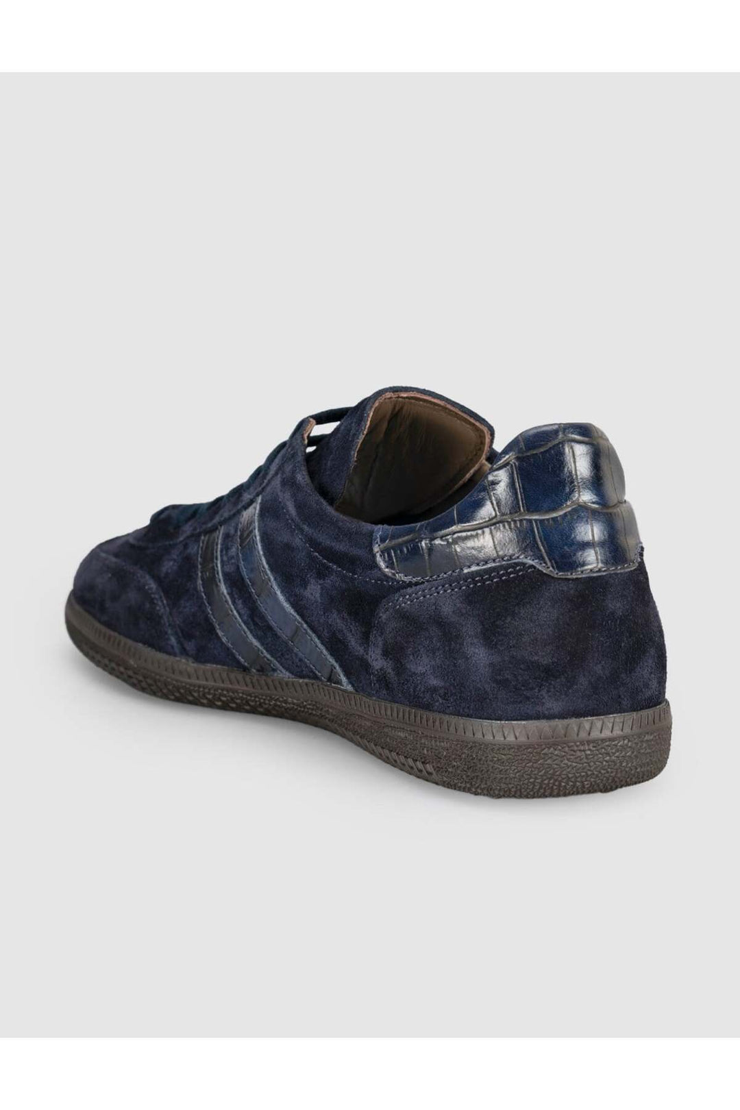Cabani Shoes Baskets en cuir suédé bleu marine pour femmes - Bleu marine