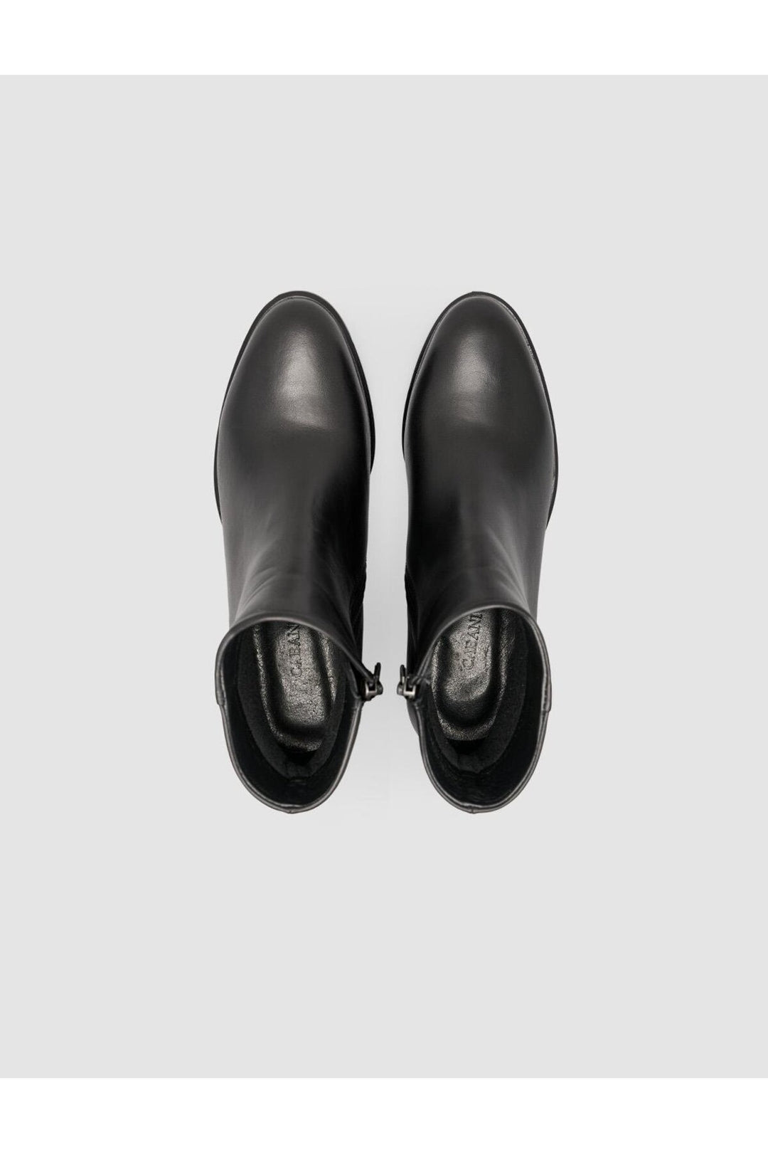 Cabani Shoes Bottines plates à bout pointu en cuir véritable noir pour femmes 100% - Multicolore