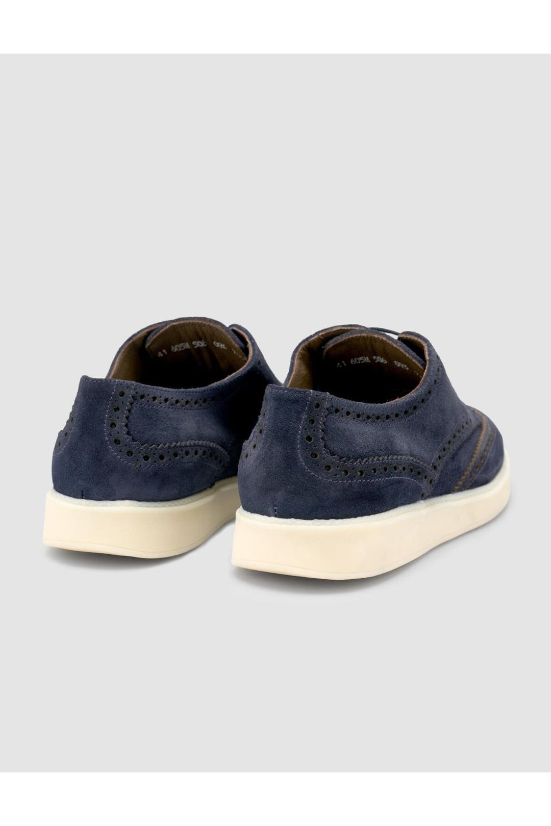 Cabani Shoes Chaussures de ville pour hommes en cuir suédé 100% véritable bleu marine - Bleu marine