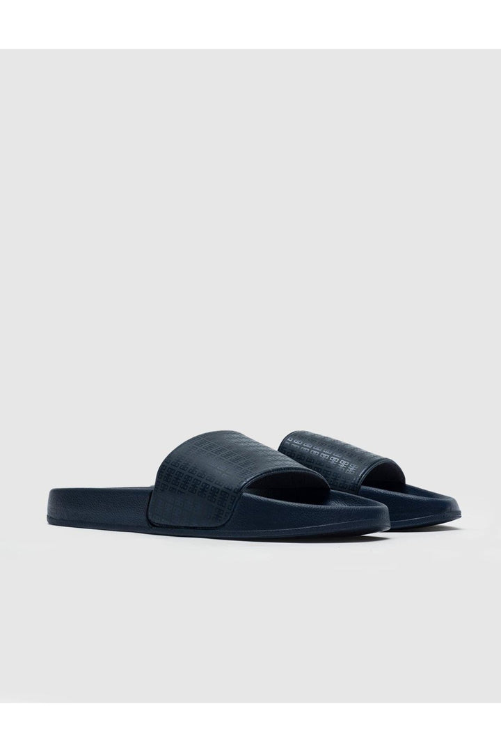 Cabani Shoes Lacivert Sandales pour hommes à semelle en caoutchouc - Bleu marine