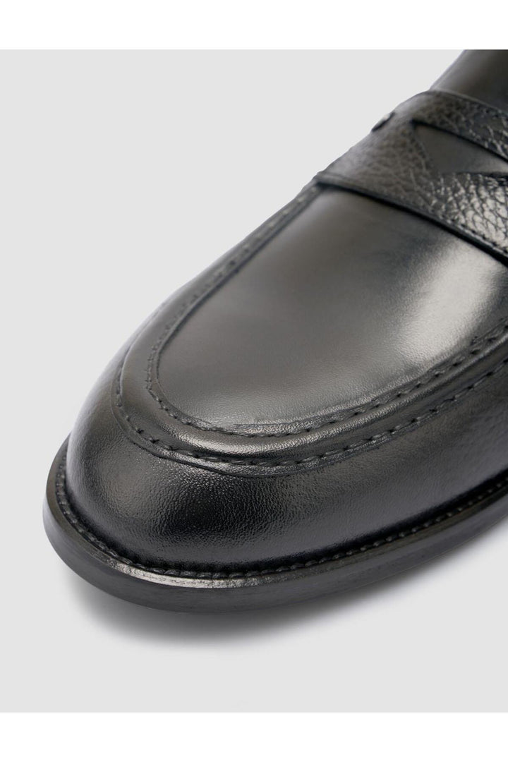 Cabani Shoes %100 Cuir véritable Chaussures classiques pour hommes noires - Multicolore