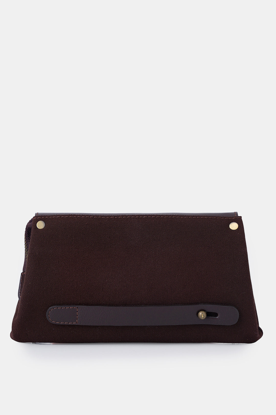 Helmbrook Connel - Petit sac à main en cuir véritable unisexe avec couvercle