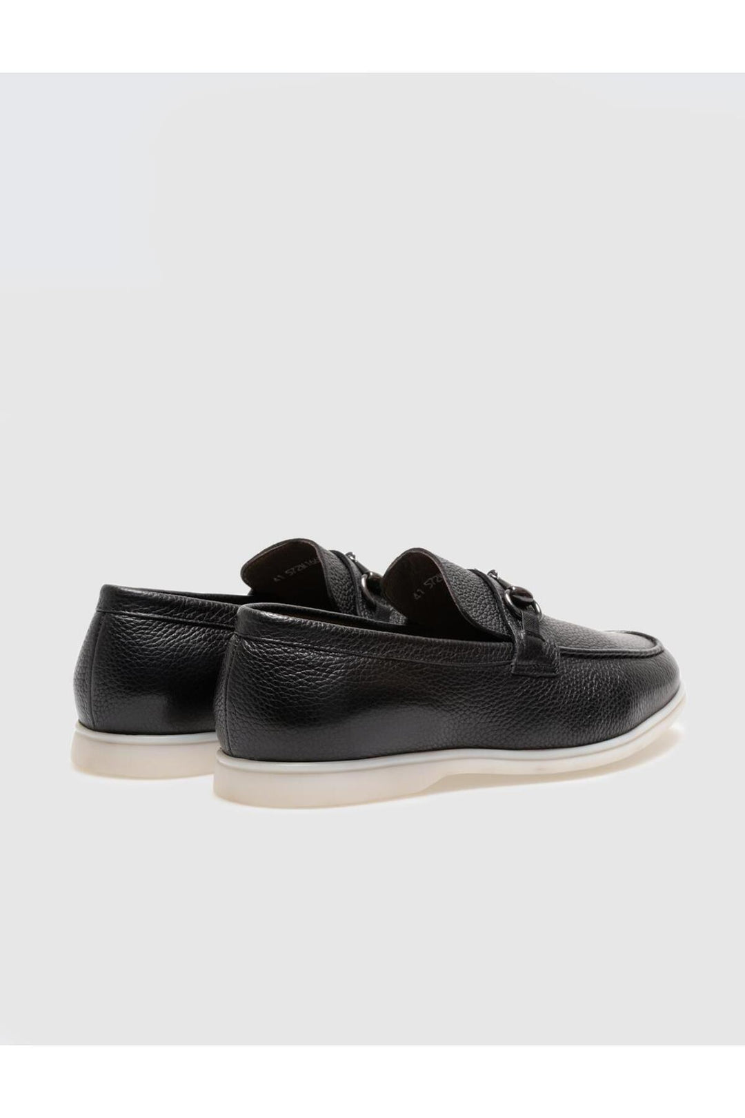 Cabani Shoes Mocassin homme en cuir véritable noir à boucle - Multicolore