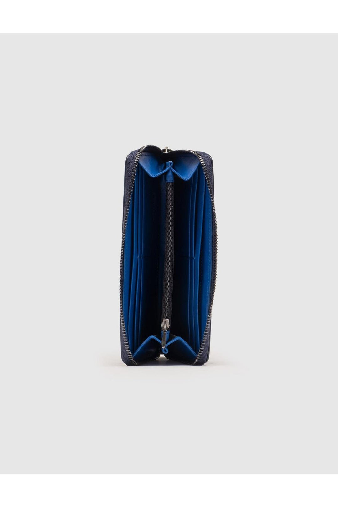 Cabani Shoes Portefeuille femme en cuir véritable bleu. - Bleu