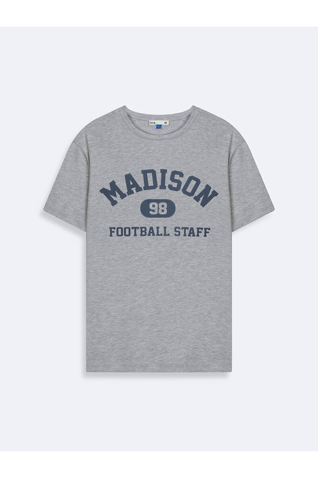 LTB T-shirt Gris Relaxed Fit Imprimé Varsity - Gris