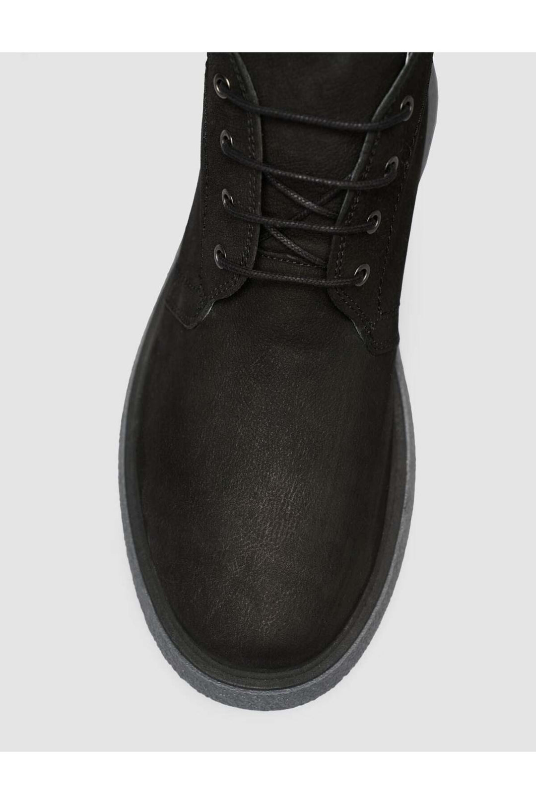 Cabani Shoes Bottines d'hiver pour hommes en cuir véritable noires à lacets - Noir
