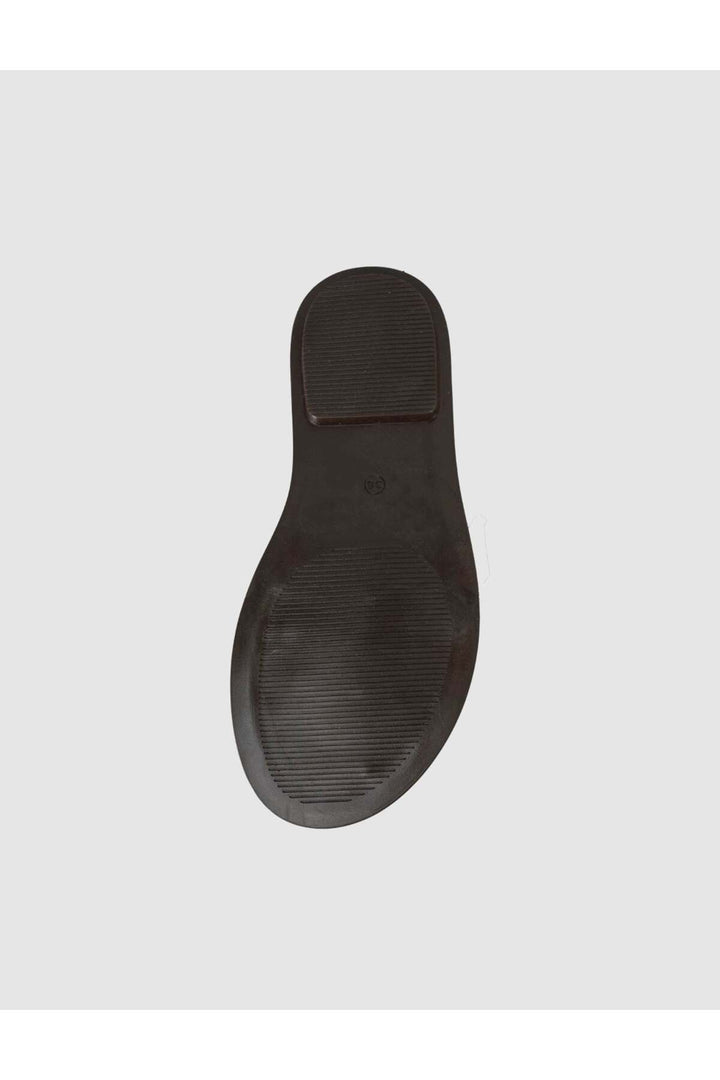 Cabani Shoes Sandales en cuir véritable marron à boucle pour femme - Multicolore