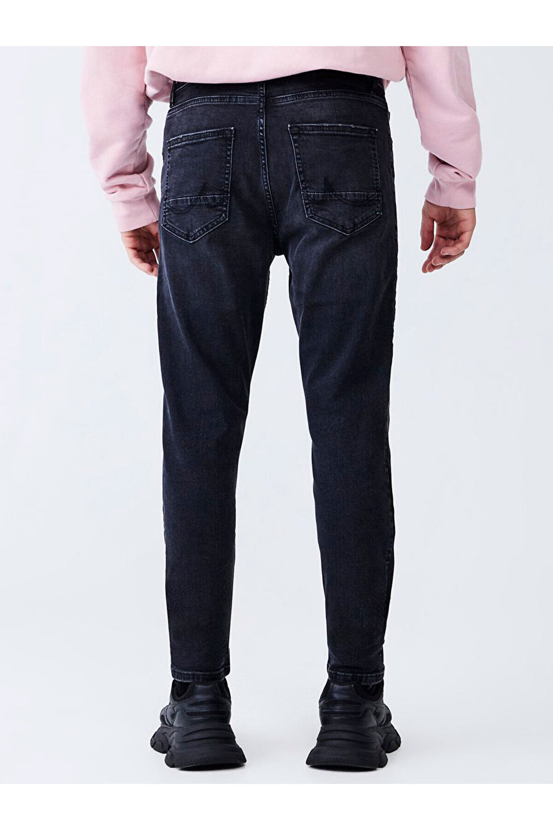 LTB Jean taille moyenne à jambes étroites Smarty Y - Foncé Gris_55134