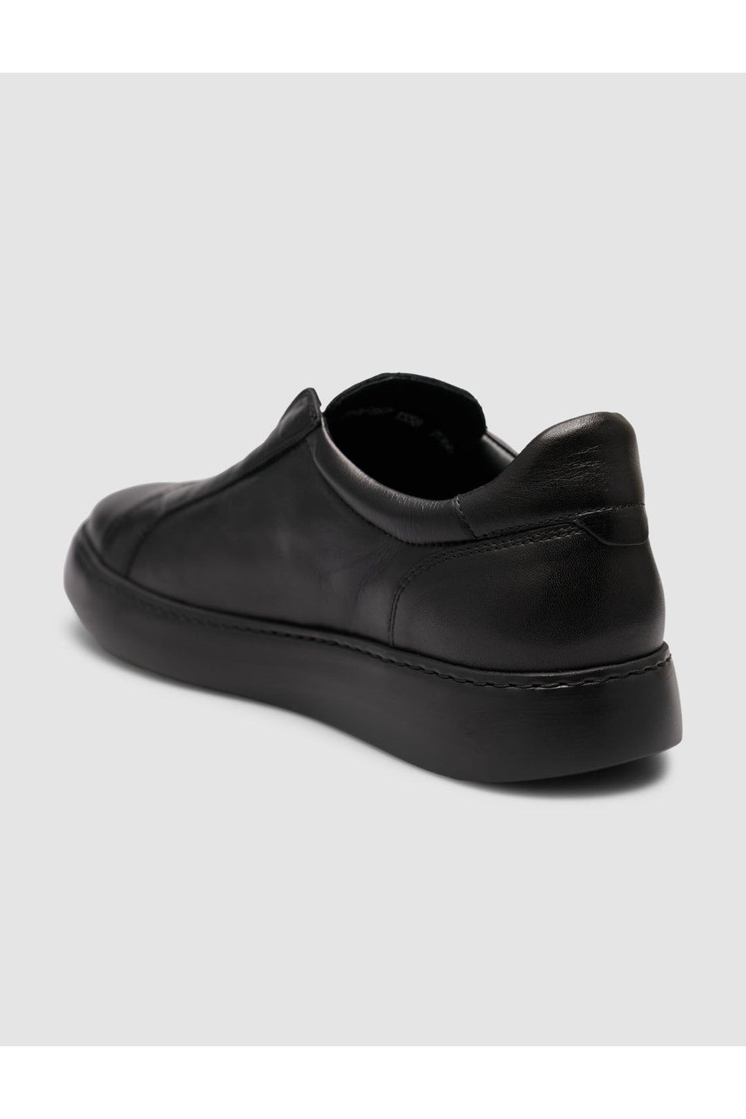 Cabani Shoes Baskets Slip-On en Cuir Véritable Noires - Multicolore