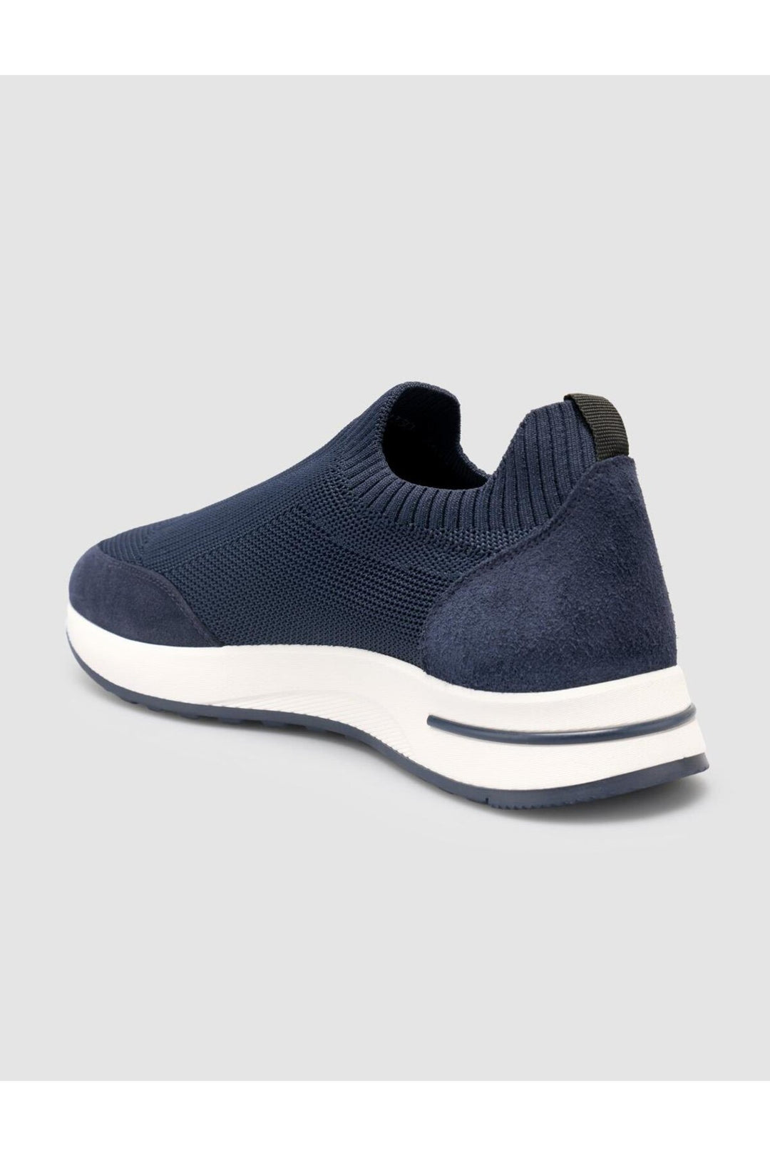Cabani Shoes Chaussures de sport pour hommes en tricot Bleu marine - Bleu marine