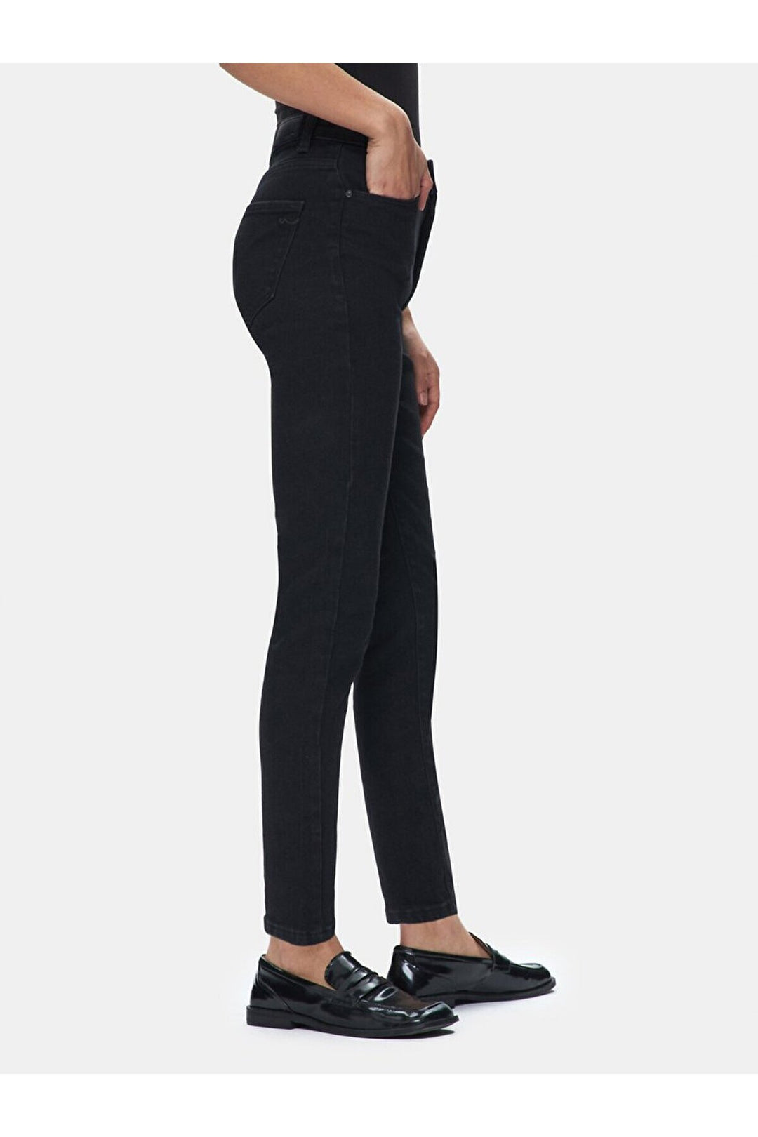 LTB Pantalon taille haute Dores Slim Mom Jean - Dores Black Wash