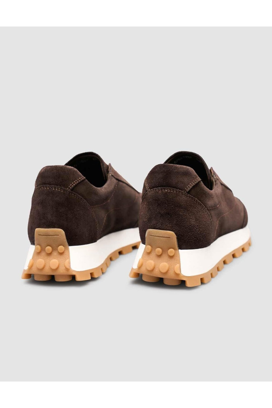 Cabani Shoes Baskets d'hiver pour femmes en cuir suédé véritable, doublées en fourrure, marron. - Marron