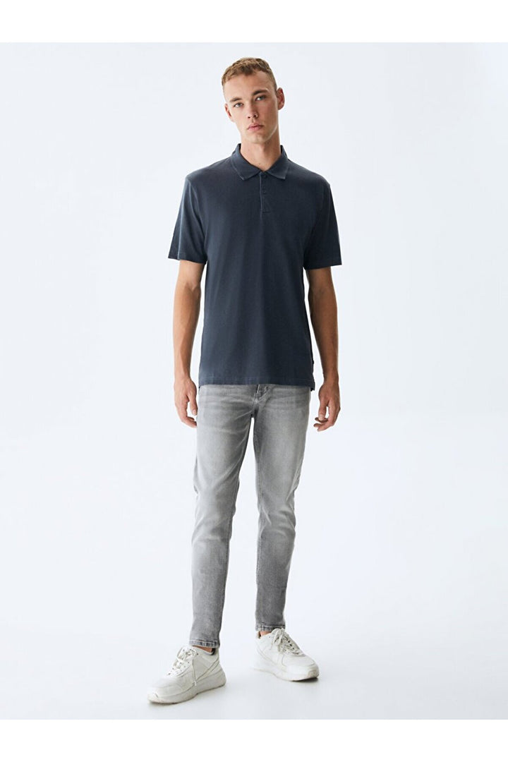 LTB Pantalon super skinny Jumy Mid Rise - Gris