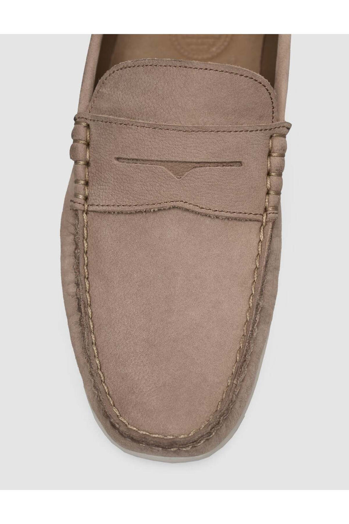 Cabani Shoes %100 Cuir véritable Mocassins en suède beige pour homme - Multicolore