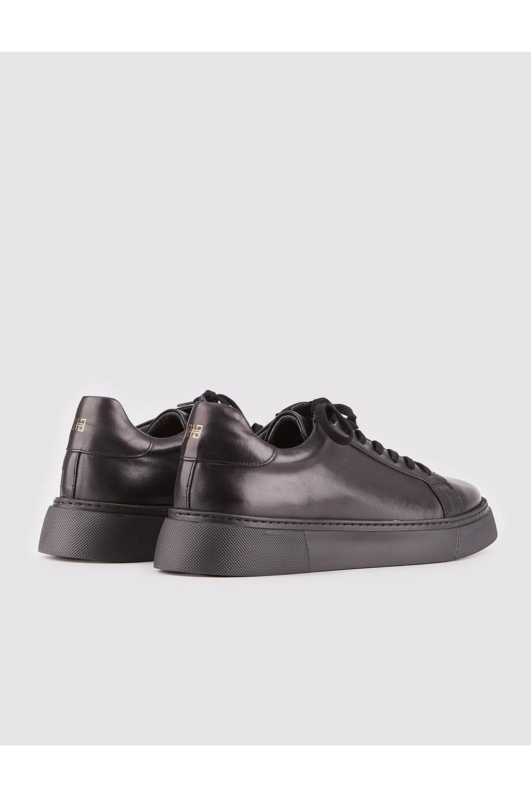 Cabani Shoes Baskets pour hommes en cuir véritable noir avec lacets et semelle en EVA - Noir