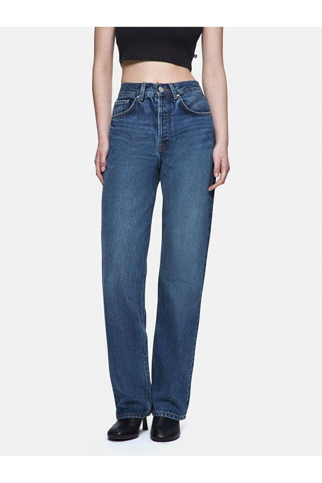 LTB Pantalon en jean taille haute uni Vanetta Celestia