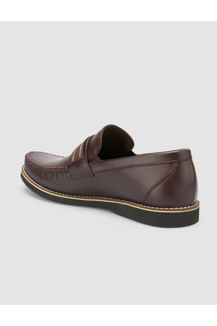 Cabani Shoes %100 Cuir véritable Mocassins pour hommes marron - Marron