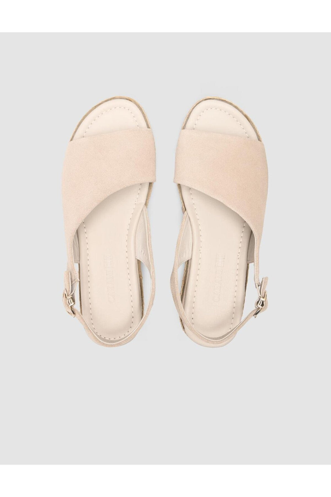 Cabani Shoes %100 Cuir véritable Sandale en suède pour femme - Pierre