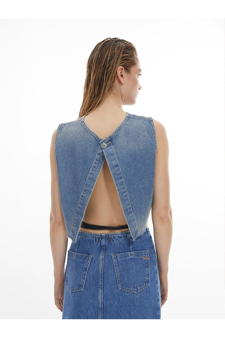 LTB Chemisier court en jean Helena
