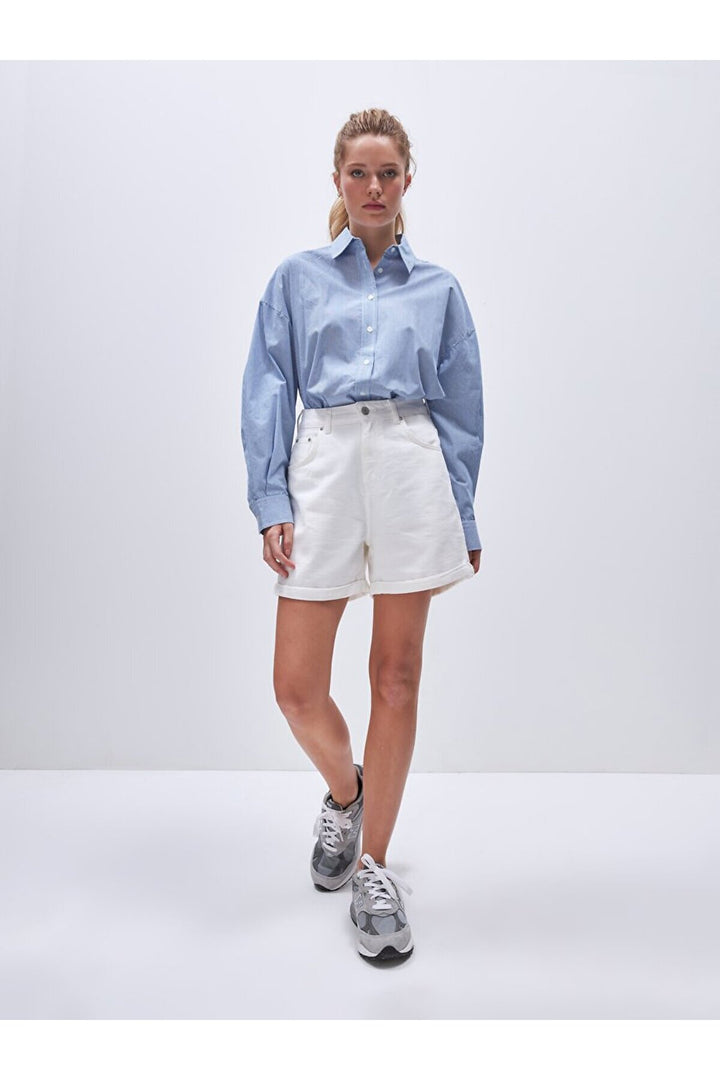 LTB Short Mom Jean à la taille