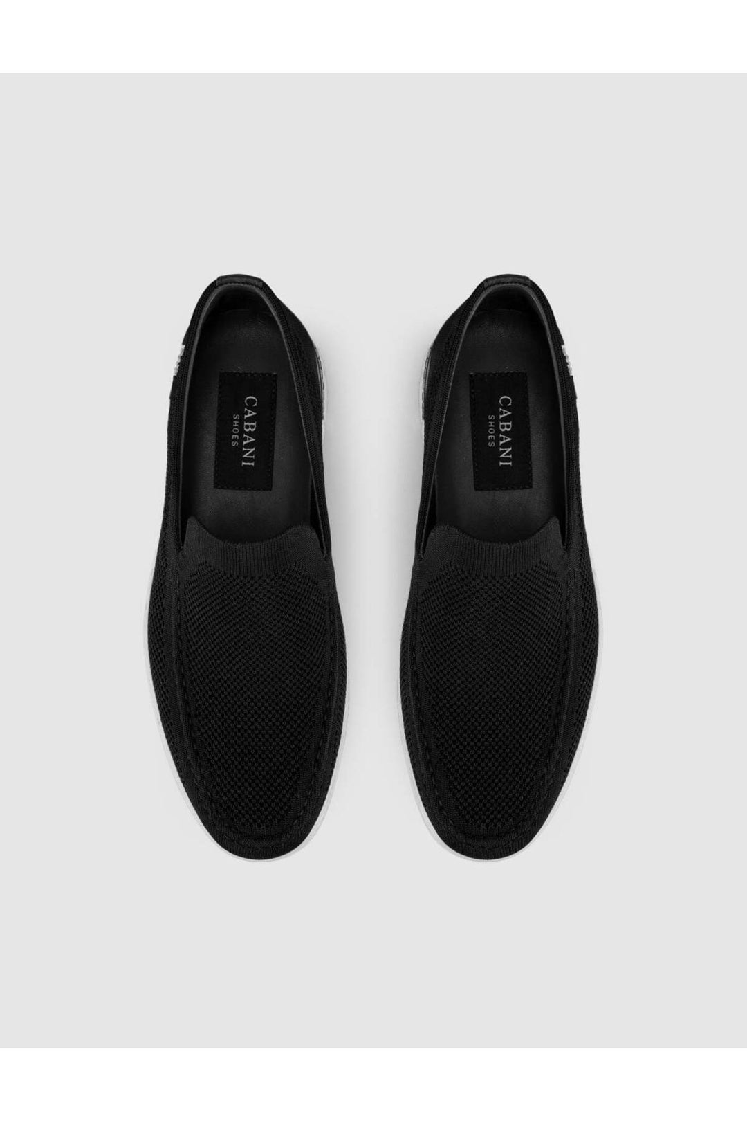 Cabani Shoes Chaussures décontractées pour hommes en tricot à semelle légère noires - Multicolore