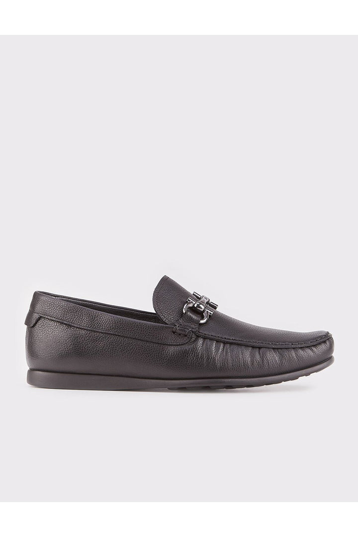 Cabani Shoes Mocassin homme en cuir véritable noir - Noir
