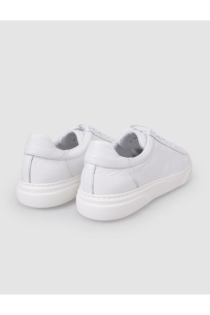 Cabani Shoes %100 Cuir véritable Baskets blanches pour hommes - Blanc