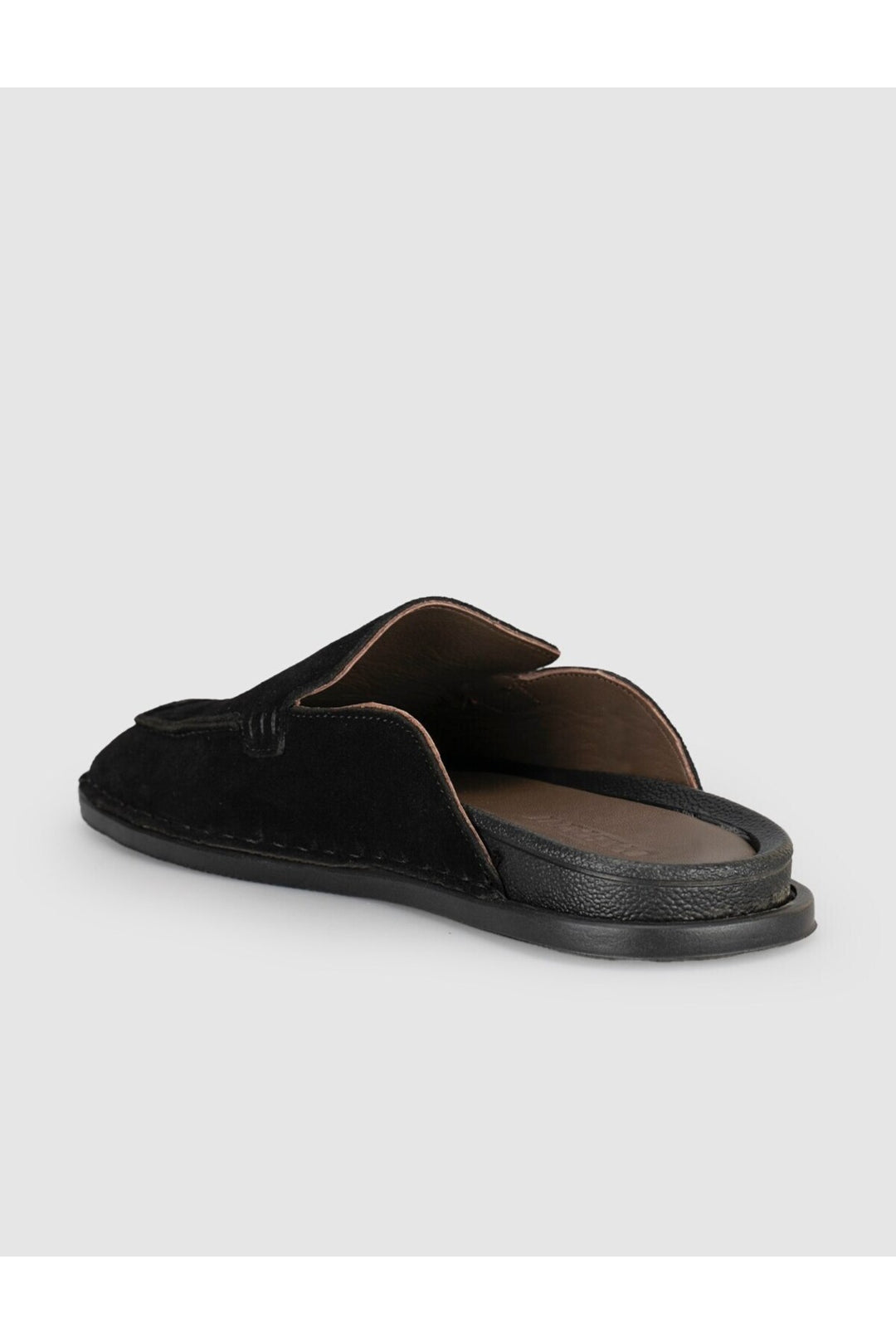 Cabani Shoes Mocassins pour hommes en cuir véritable noir avec détails de couture - Multicolore