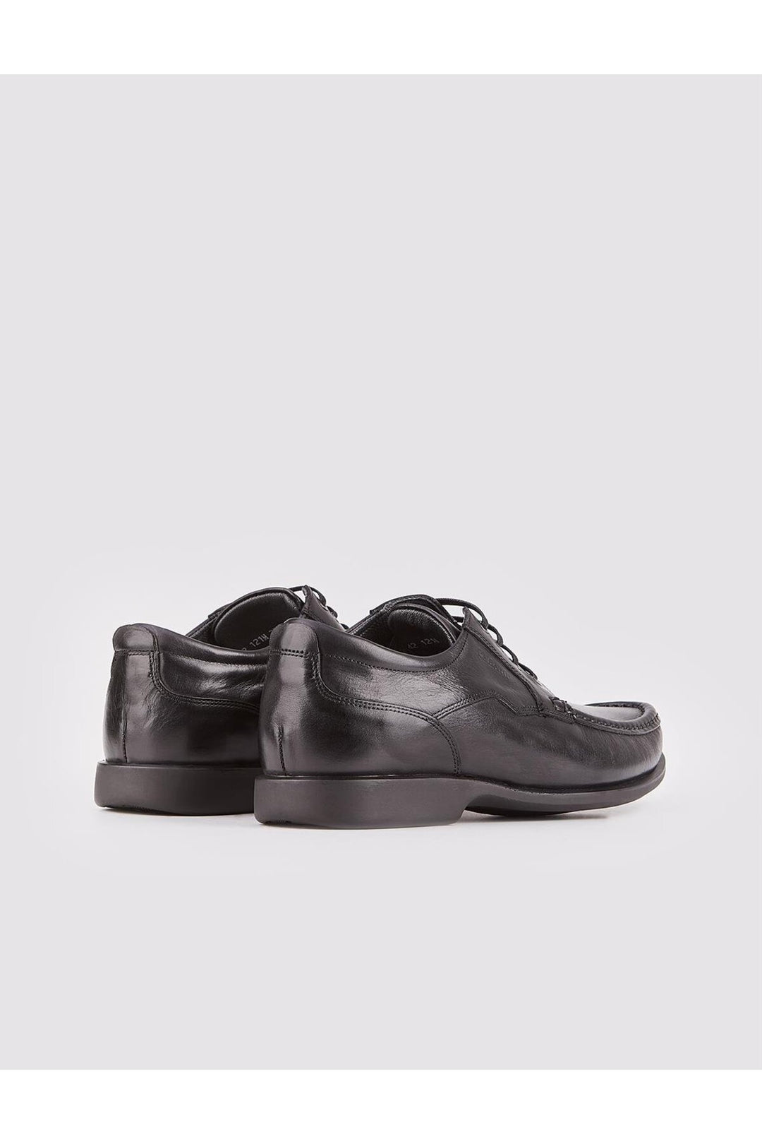 Cabani Shoes Chaussures de ville pour hommes en cuir véritable noires à lacets - Noir